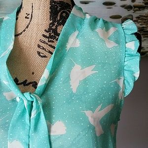 Ruffle Eyelash Couture Top - Mint